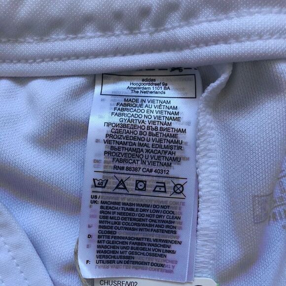 Brand New Plus Size Adidas Tiro Track Pants White & Black For Women Size‎ 2X - Picture 7 of 7